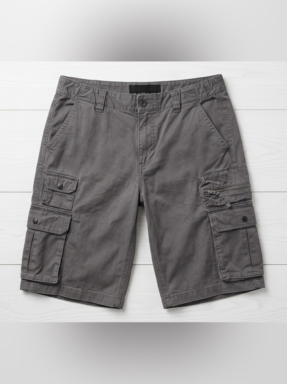 Old Navy Surplus Company Gray Cargo Shorts Mens W32 Vintage Fall ‘08 Utility Y2K - Picture 1 of 16